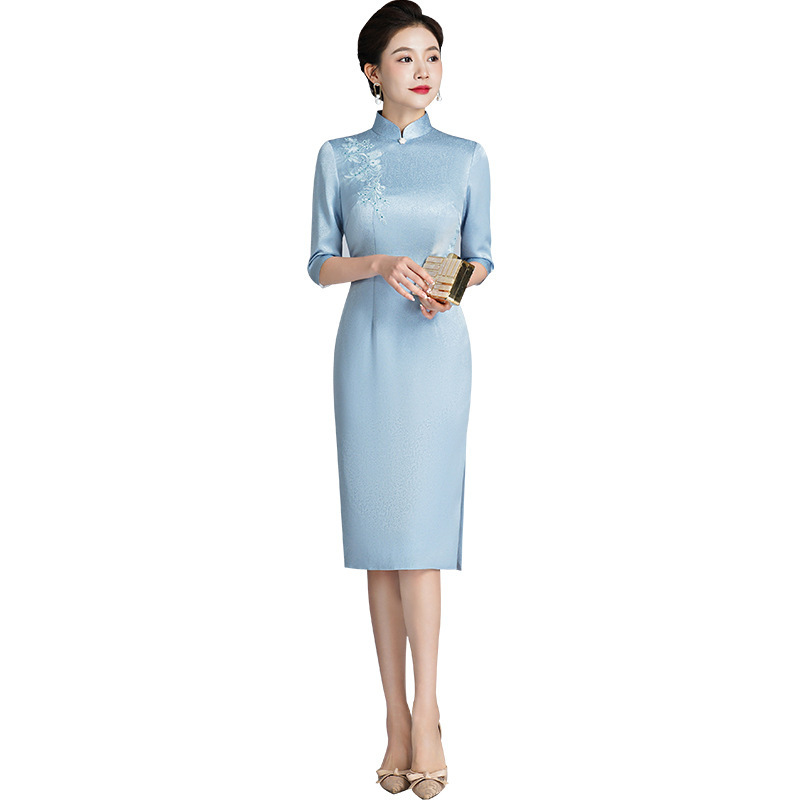 Embroidered Cheongsam