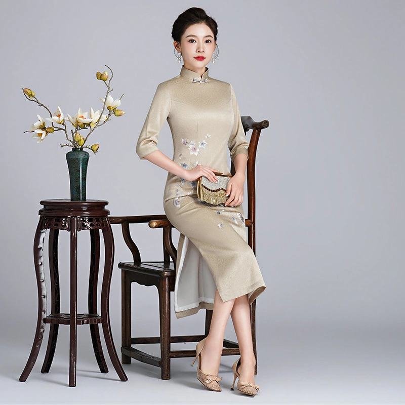 Embroidered Cheongsam