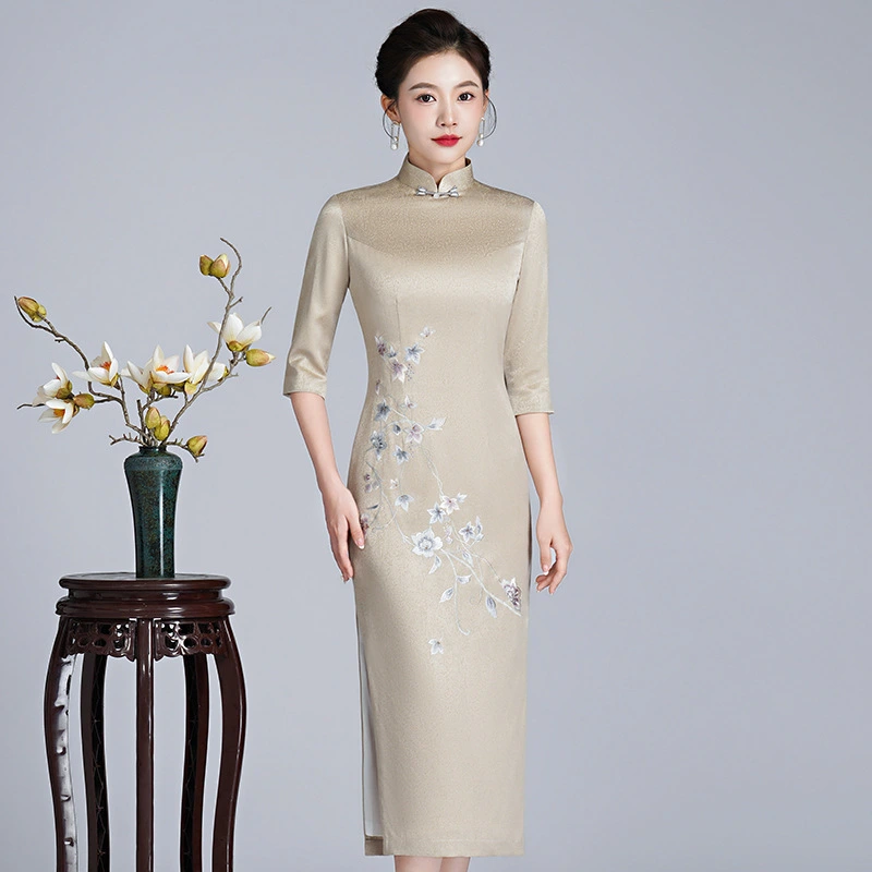 Embroidered Cheongsam