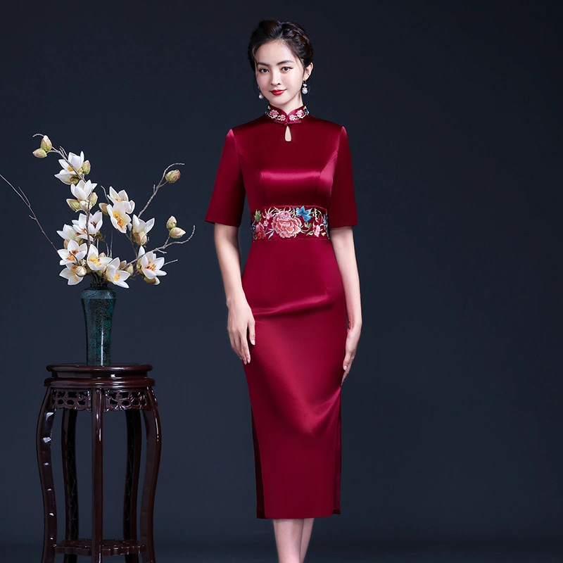 Embroidered Cheongsam