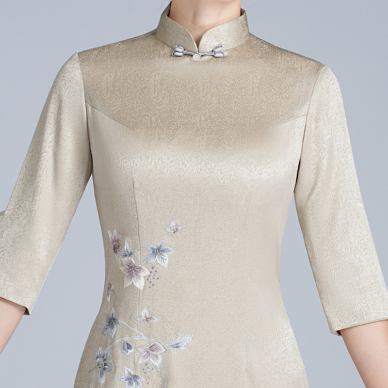 Embroidered Cheongsam