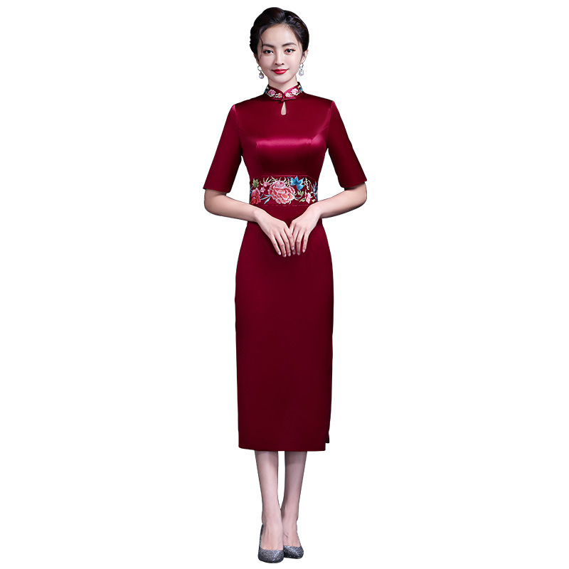 Embroidered Cheongsam
