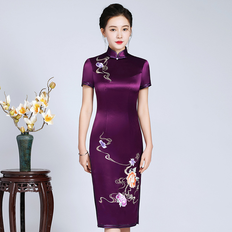 Embroidered Cheongsam
