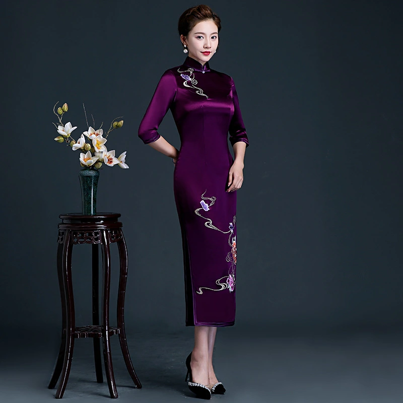 Embroidered Cheongsam