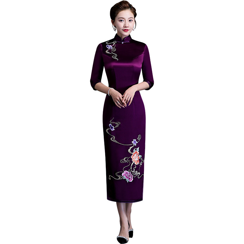 Embroidered Cheongsam