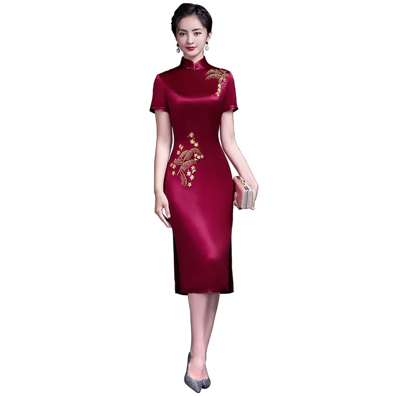 Embroidered Cheongsam