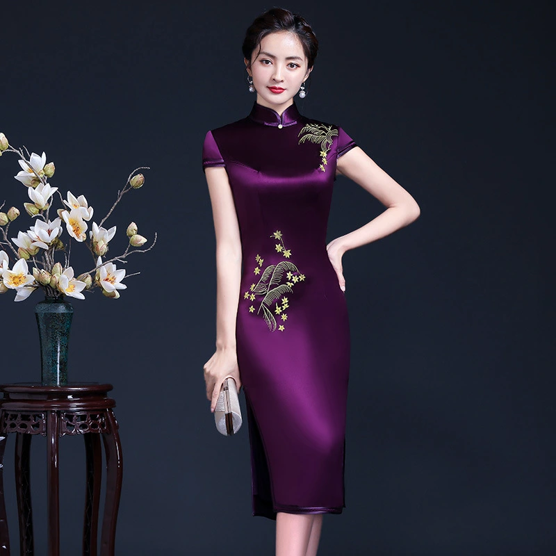 Embroidered Cheongsam