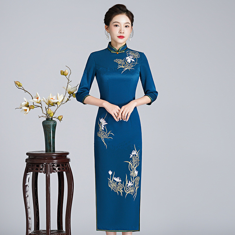 Embroidered Cheongsam