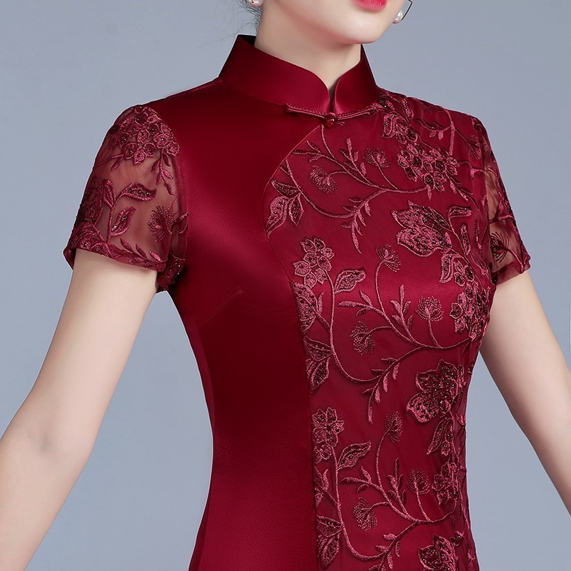 Embroidered Cheongsam