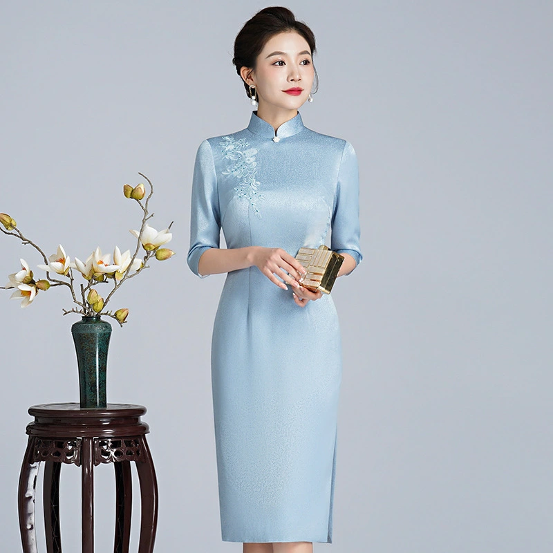 Embroidered Cheongsam