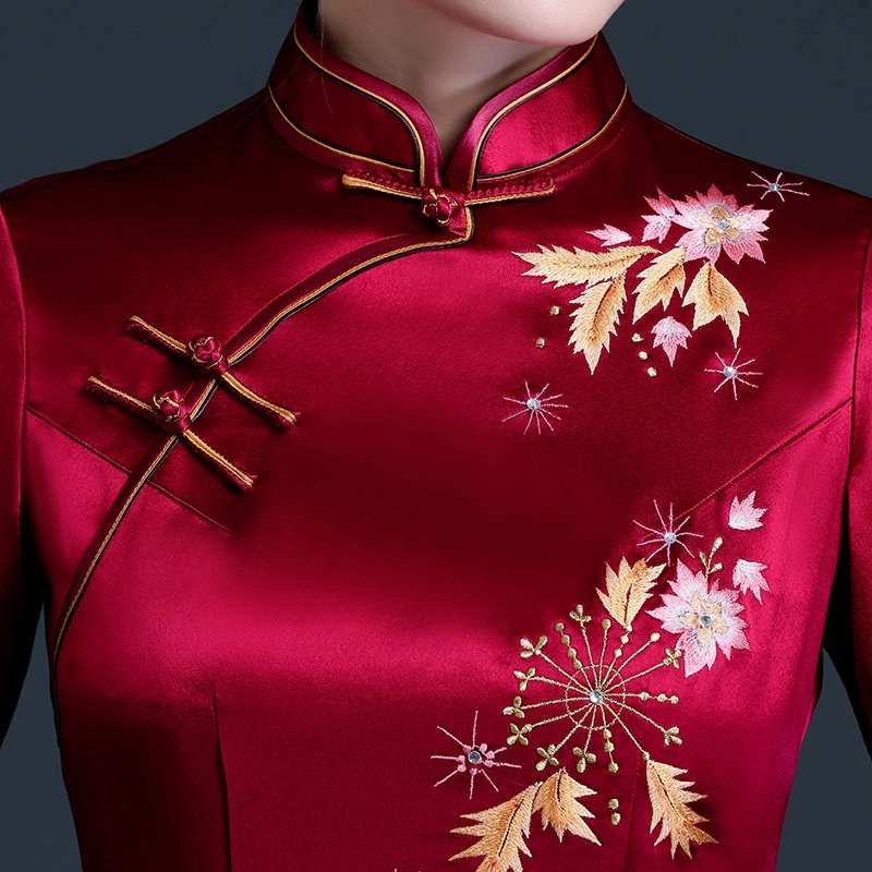 Embroidered Cheongsam