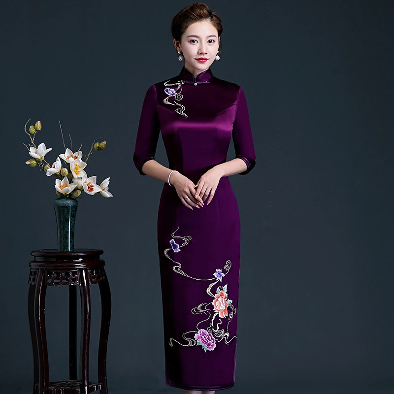 Embroidered Cheongsam