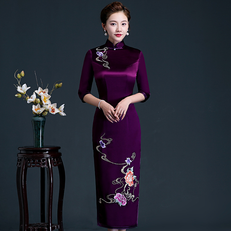 Embroidered Cheongsam