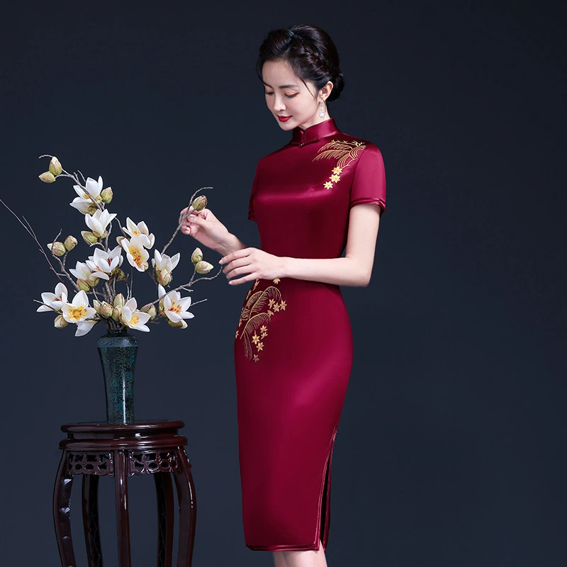 Embroidered Cheongsam