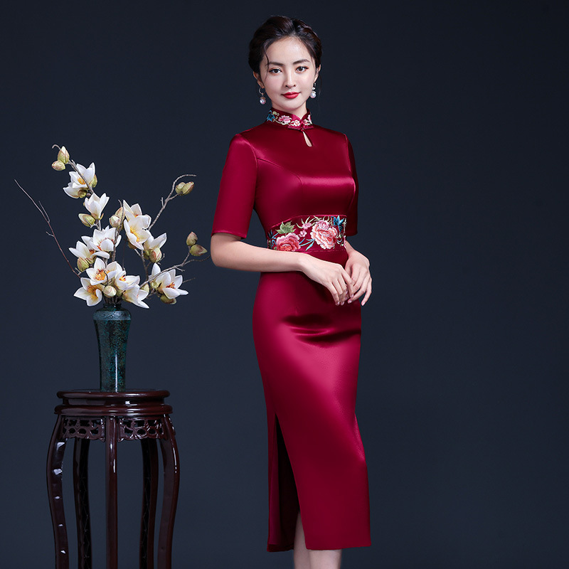 Embroidered Cheongsam