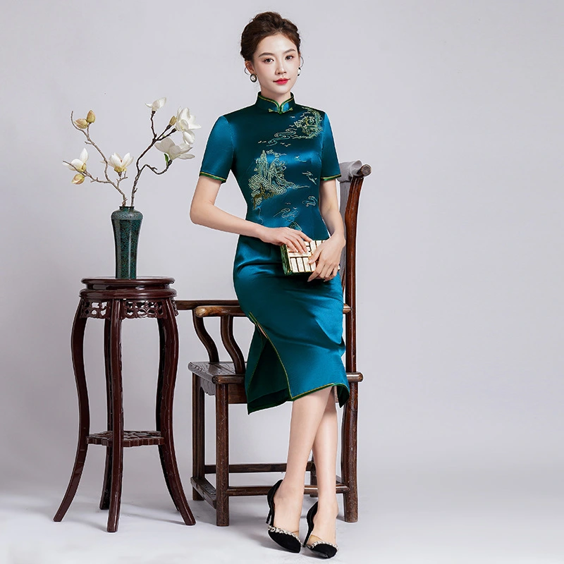 Embroidered Cheongsam