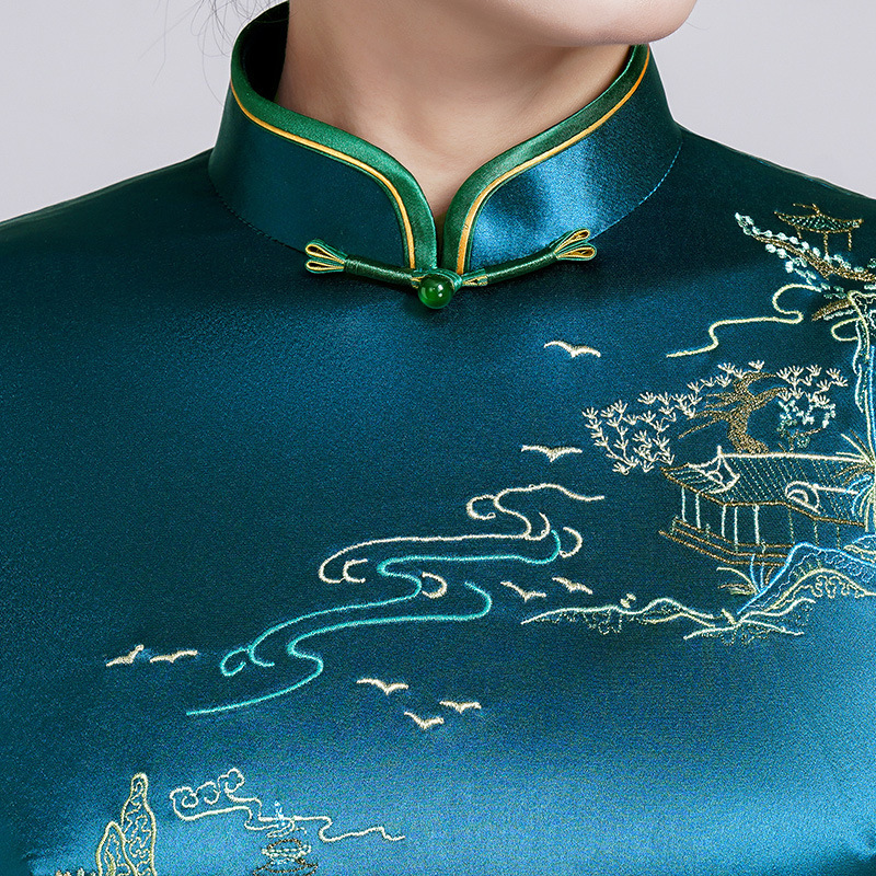 Embroidered Cheongsam