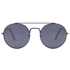 Most Popular custom logo round eyewear fashionable metal polarized sunglasses 2022