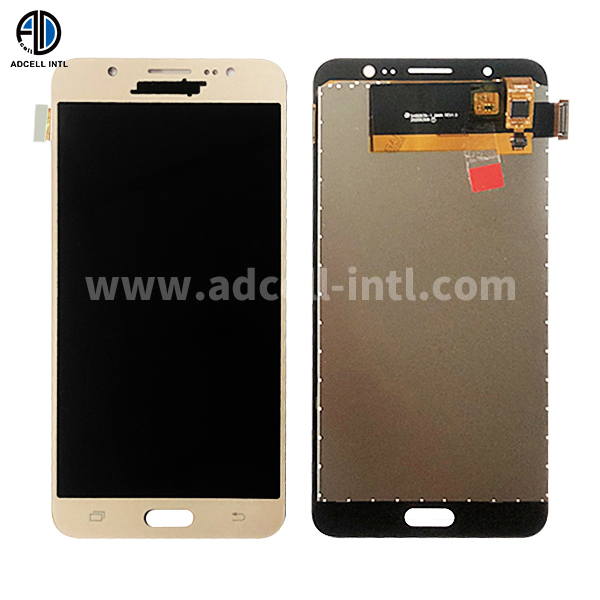 Lcd para Samsung J7 2016 Copia Metal Dorado