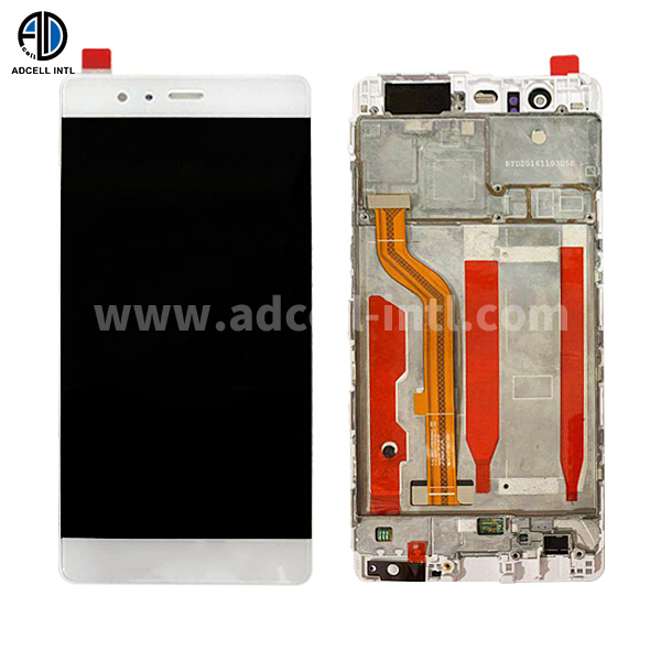 Lcd for Huawei P9 With Frame Original White