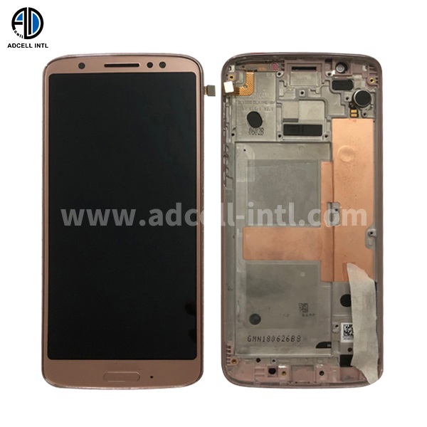 Lcd para Motorola G6 Con Marco Original Dorado