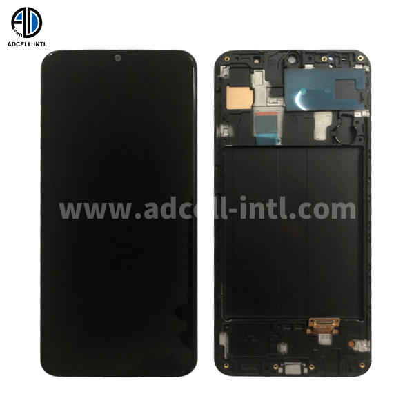 Lcd para Samsung A30 OLED Con Marco Negro