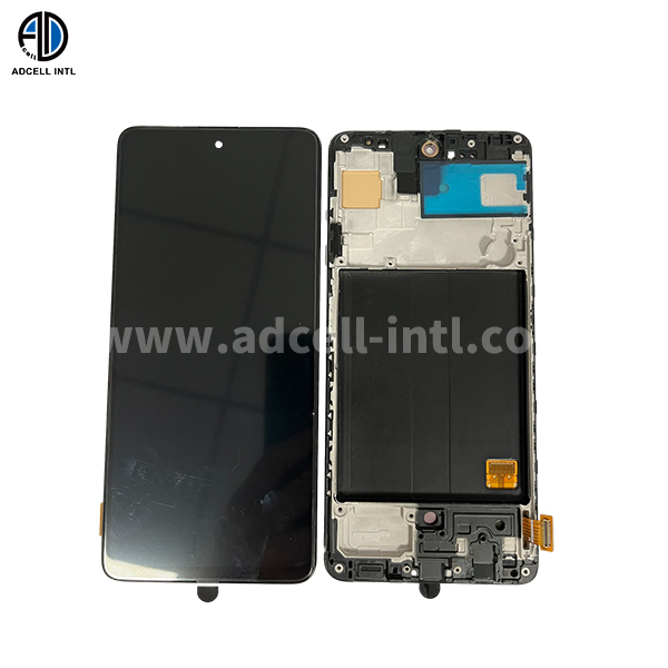 Lcd para Samsung A51 Con Marco OLED Negro