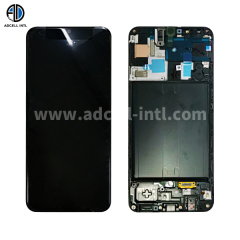 Lcd para Samsung A50 Con Marco Original Negro