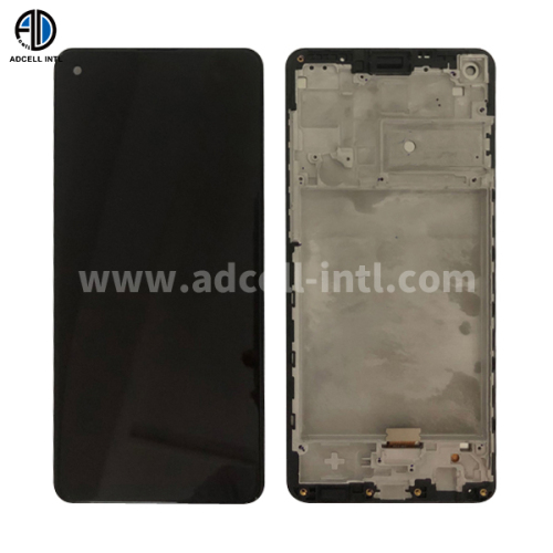 Lcd para Samsung A21S Con Marco Original Negro