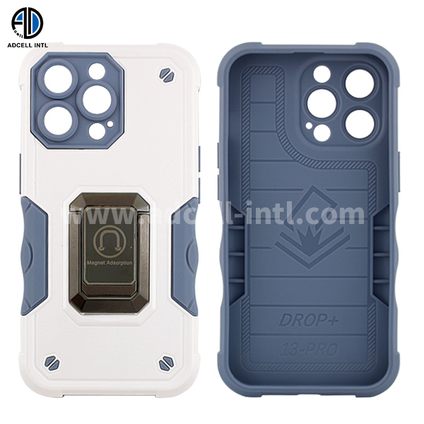 TPU+PC+Ring 2 in 1 Cases with Precise Holes