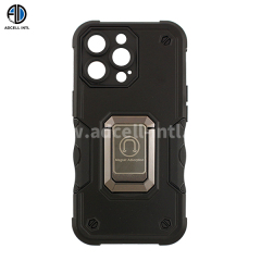 TPU+PC+Ring 2 in 1 Cases with Precise Holes