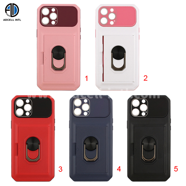 2 in 1 TPU+PC case with ring and holder for car