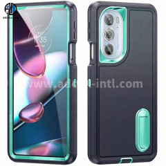 TPU+PC 2 in 1 Case with pure color and stand