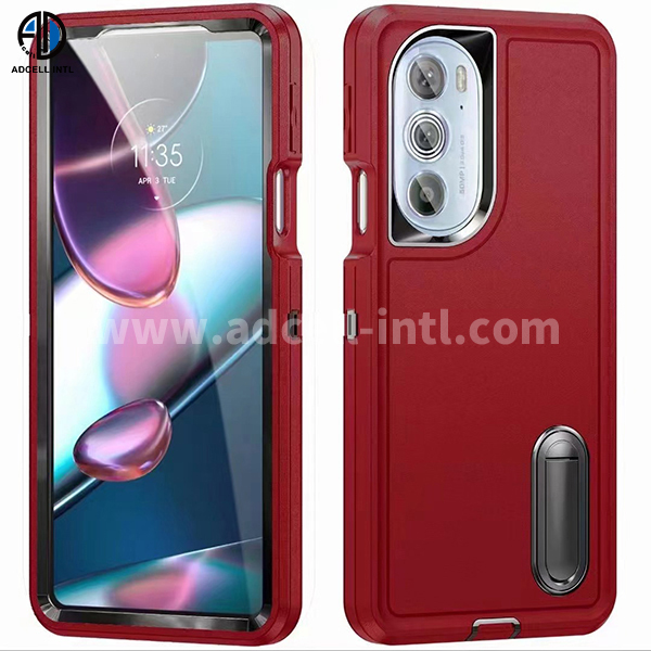 TPU+PC 2 in 1 Case with pure color and stand