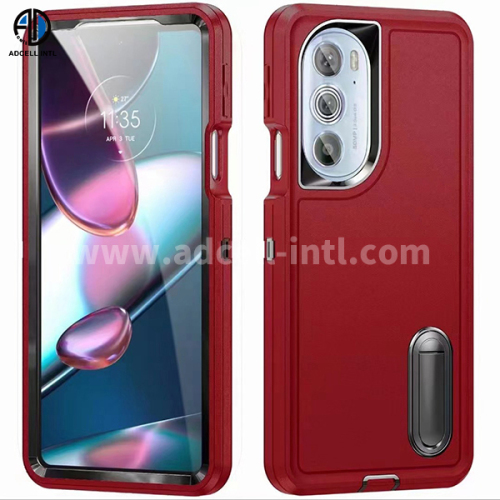 TPU+PC 2 in 1 Case with pure color and stand