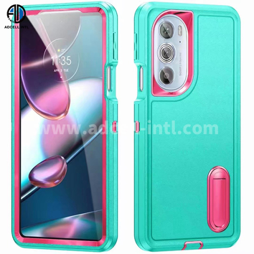 TPU+PC 2 in 1 Case with pure color and stand