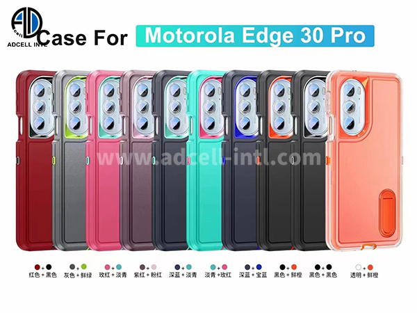 TPU+PC 2 in 1 Case with pure color and stand