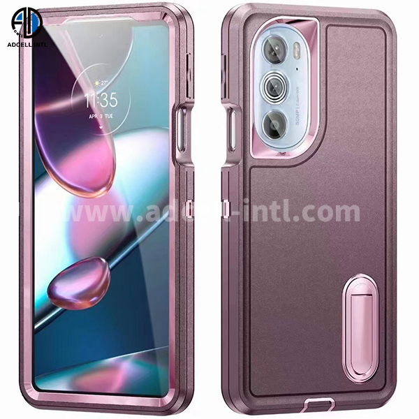 TPU+PC 2 in 1 Case with pure color and stand