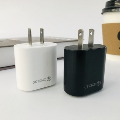 Cargador de viaje casa con QC3.0 entrada rapida carga