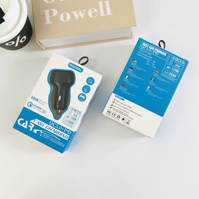 Car Charger for Phone LZ-208A+C Fast charge