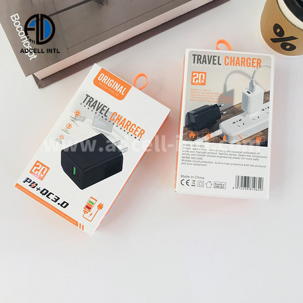 Cargador de Viaje para Celulares LZ-106A+C Rapida Carga