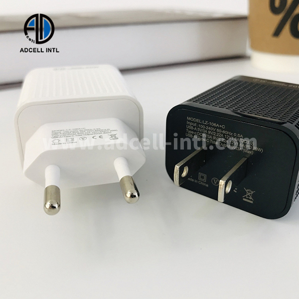 Cargador de Viaje para Celulares LZ-106A+C Rapida Carga
