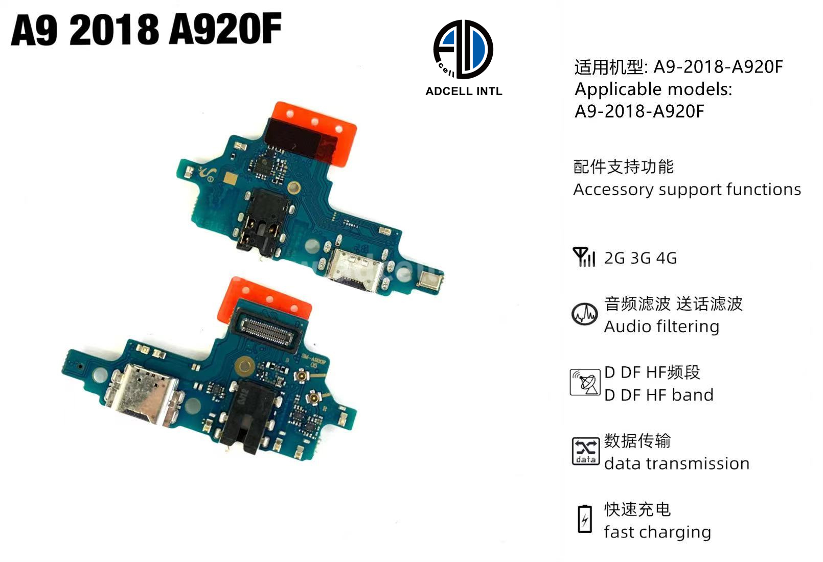 Flex Charging Port for Samsung A9 2018 A920F Original