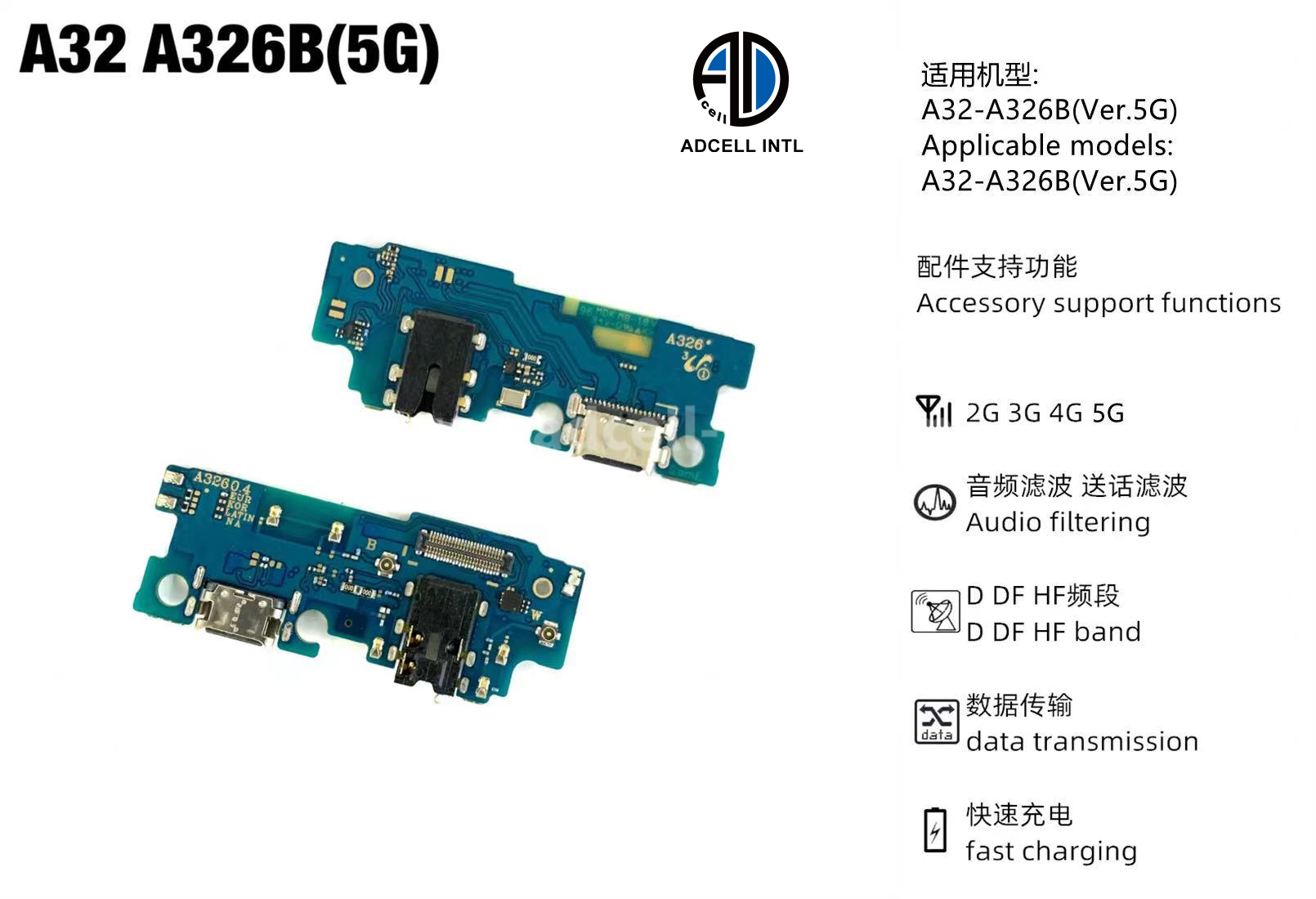 Flex Charging Port for Samsung A32 A326B 5G Original