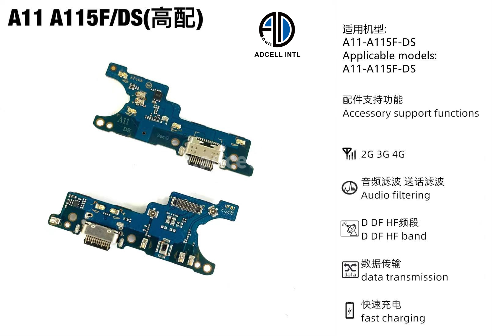 Flex Charging Port for Samsung A11 A115F Original
