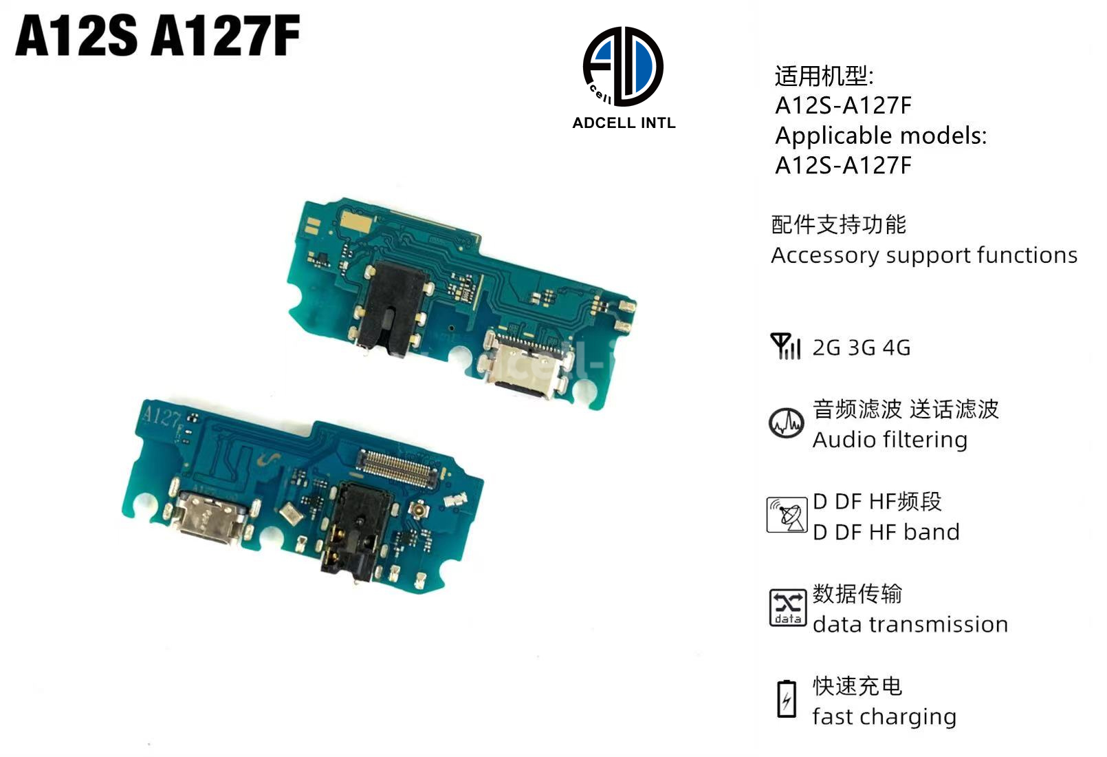 Flex Charging Port for Samsung A12S A127F Original