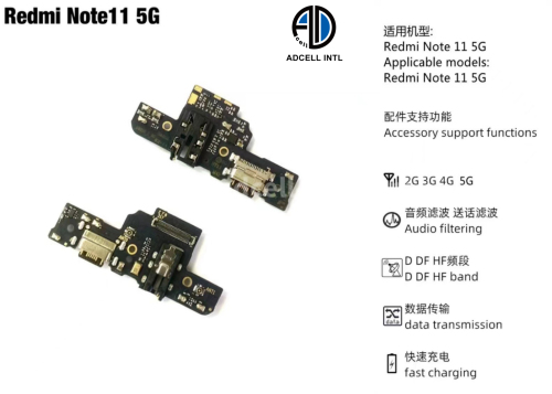 Flex Carga para Xiaomi Redmi Note 11 5G Original