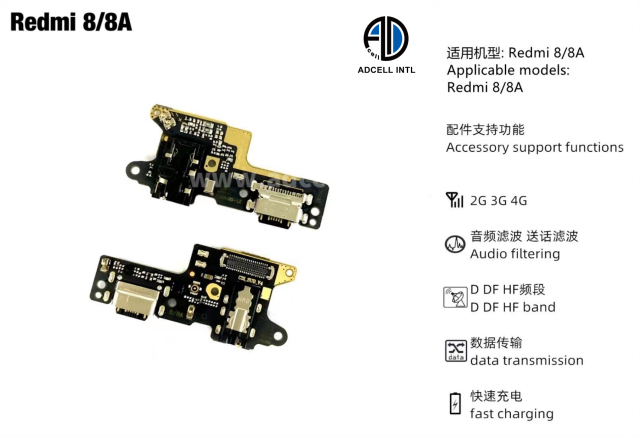 Flex Carga para Xiaomi Redmi 8/8A Original