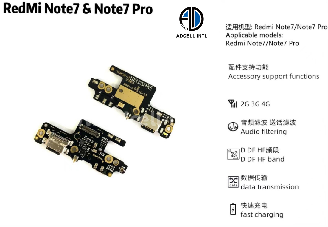 Flex Carga para Xiaomi Redmi Note 7/Note 7 Pro Original