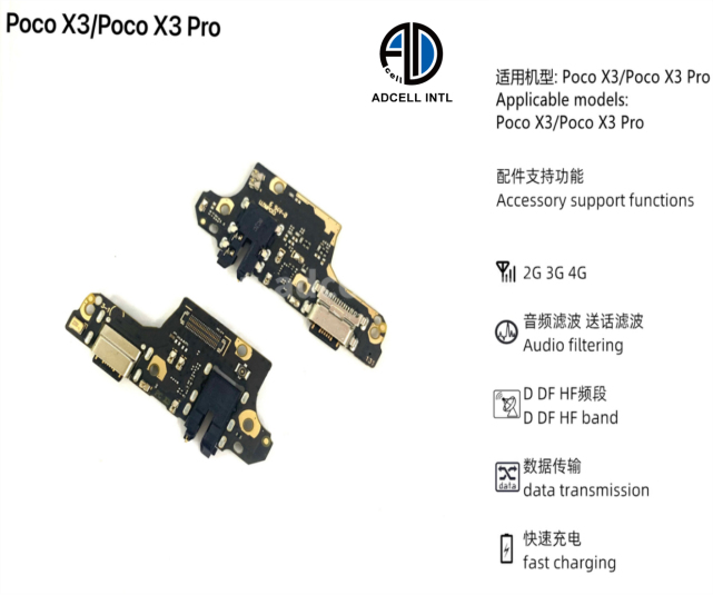 Flex Carga para Xiaomi Redmi Poco X3 Original